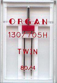 Organ 1x Twin Machinenaald nr 80/4, 10 doosjes